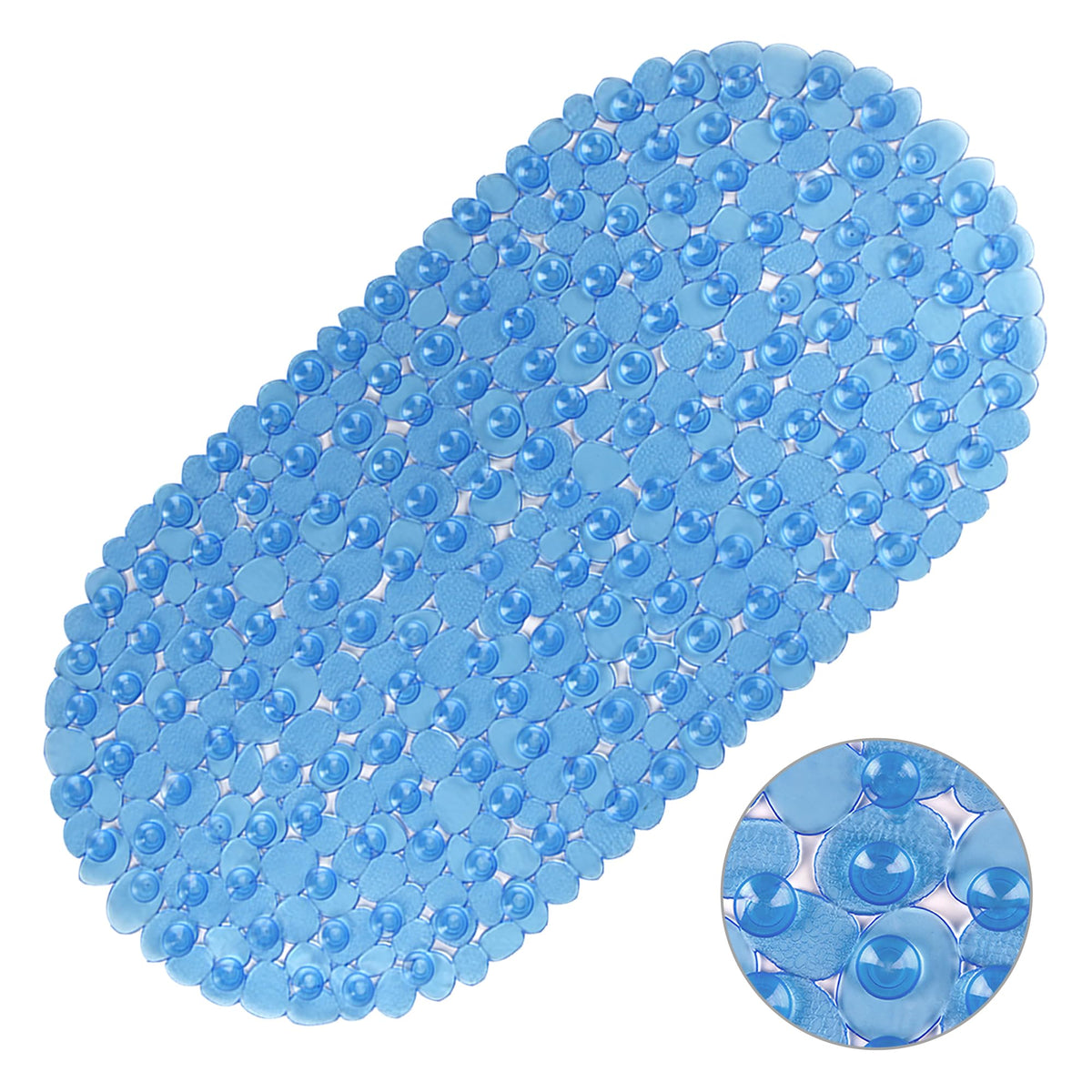 Vannokor Bath Mats for Bathroom Tub 27x14 Inch,Bath Mat for Tub Feels Great on Tired Feet, Friendly Machine Washable Shower Tub Mats with 167 Big Suction Cups,Shower Mat,Bath Tub Mat,Green