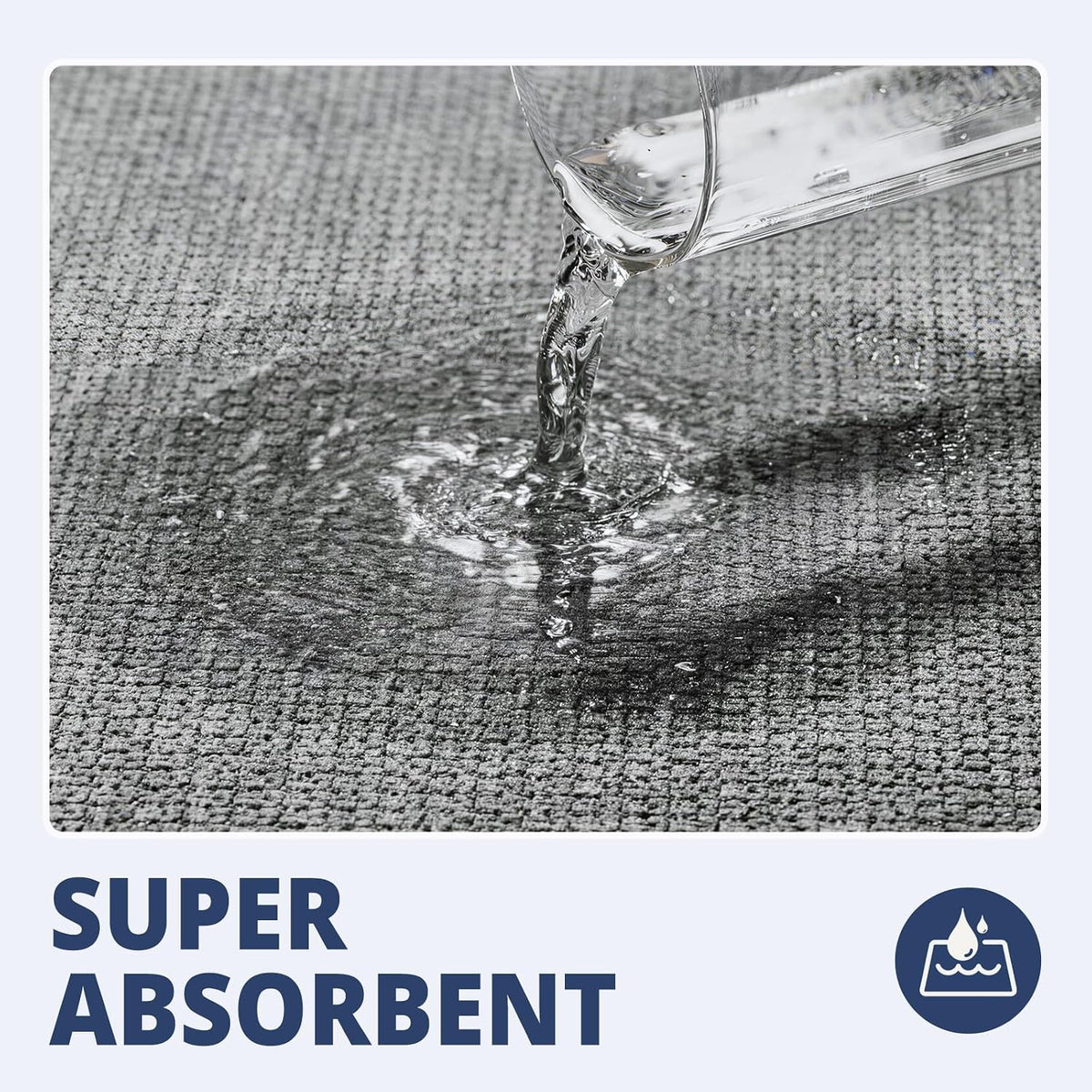 Bathroom Rugs Sets 2 Piece, Thin Bath Mat & U-Shaped Contour Toilet Rug Absorbent Quick Dry, Machine Washable, Non Slip Low Pile Bath Mats for Bathroom/Tub/Sink/Shower (27"x17" Plus 24"x20" U, Grey)