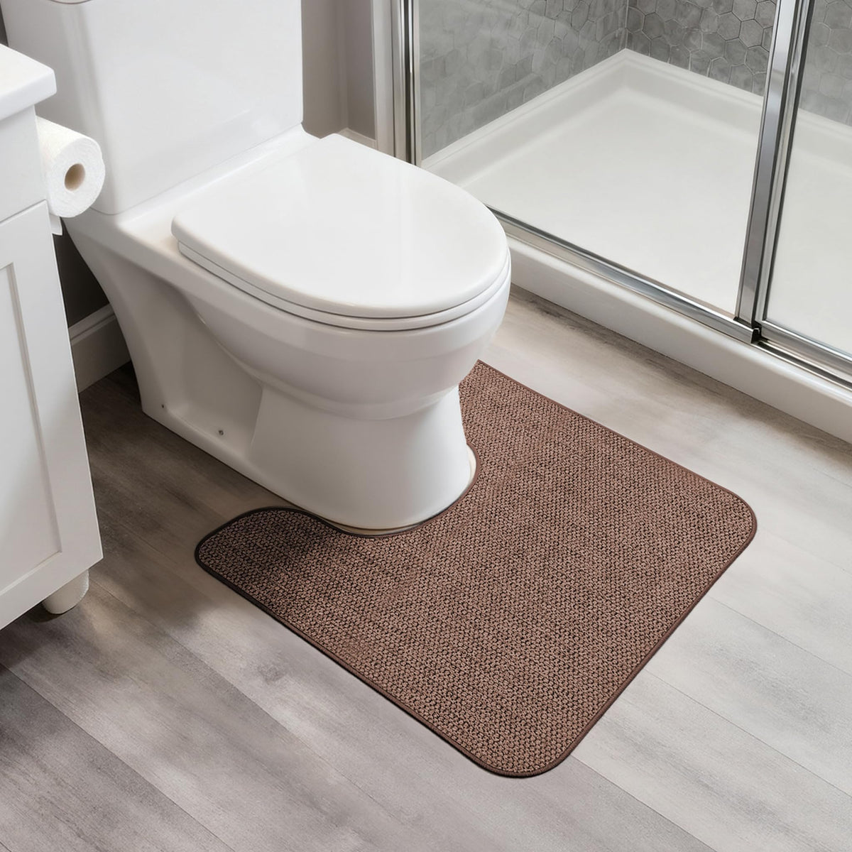 Bath Mat,Ultra Thin Bathroom Rugs,Rubber Bath Mats for Bathroom,No Slip Bath Rugs,Quick Dry,Machine Washable,Low Pile,Absorbent,Shower Outside,Sink,Home Decor Accessories.Blue,1'5"x2'3"(17x27inch)
