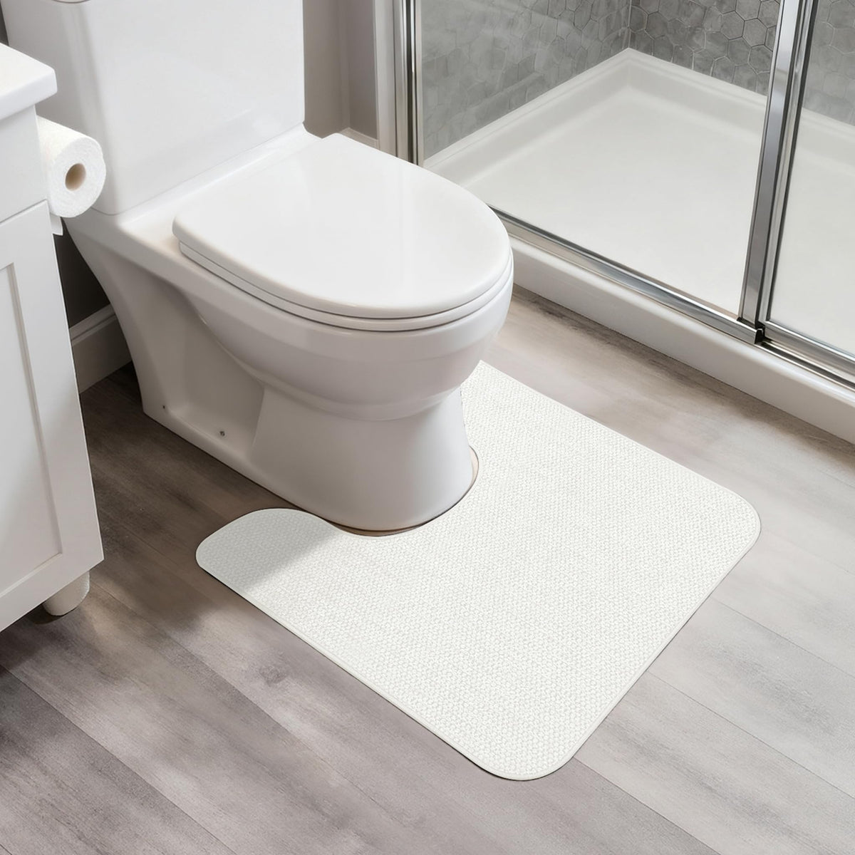 Bath Mat,Ultra Thin Bathroom Rugs,Rubber Bath Mats for Bathroom,No Slip Bath Rugs,Quick Dry,Machine Washable,Low Pile,Absorbent,Shower Outside,Sink,Home Decor Accessories.Blue,1'5"x2'3"(17x27inch)