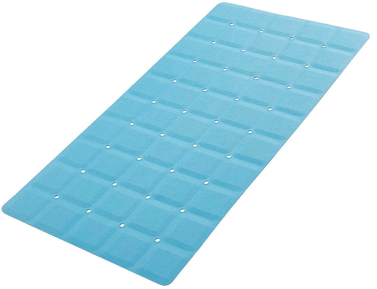 Webos Foldable Silicone Bathtub Mat: Jumbo Size Heavy Duty Safety Bath Mat for Tub Without Suction Cups Non Slip Bath & Shower Mat for Textured, Reglazed, Refinished Tub (White, 35.8 x 17.7)