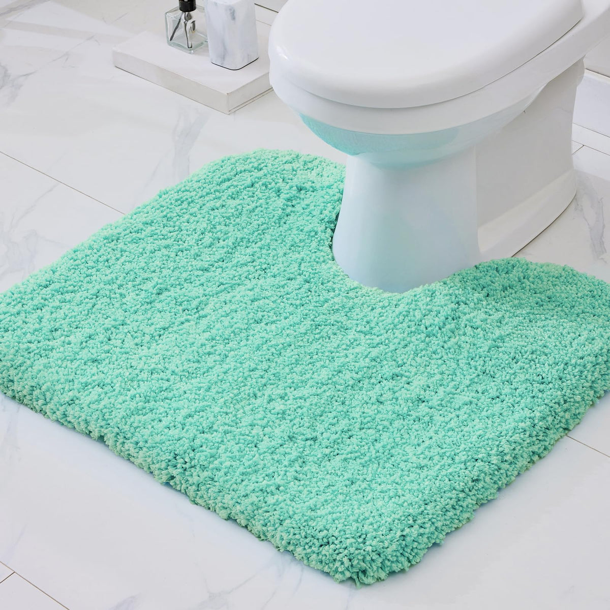 Disolla Gray Bathroom Rugs 17x24, Microfiber Non-Slip Plush Small Bath Mat
