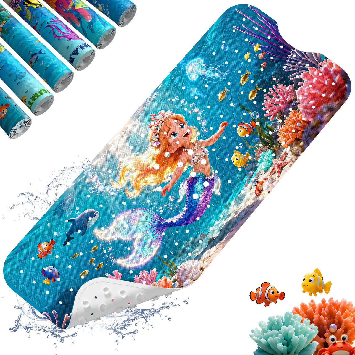 XIYUNTE Bath Mat for Tub Non Slip Bathtub Mat Non Slip 40x16 Baby Bath Mat