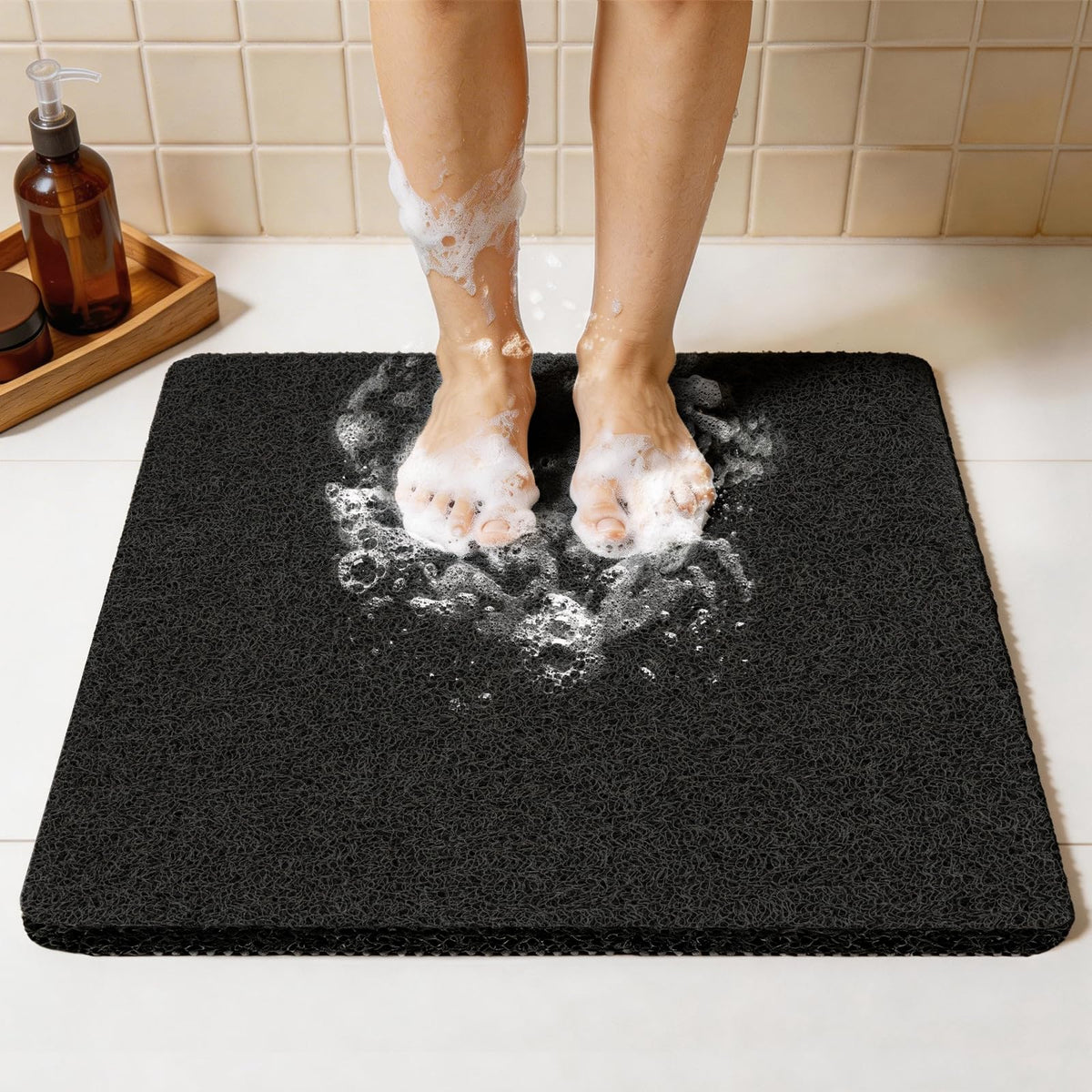 Joyhalo 17 * 24in Shower Mat Bathtub Mat Non Slip