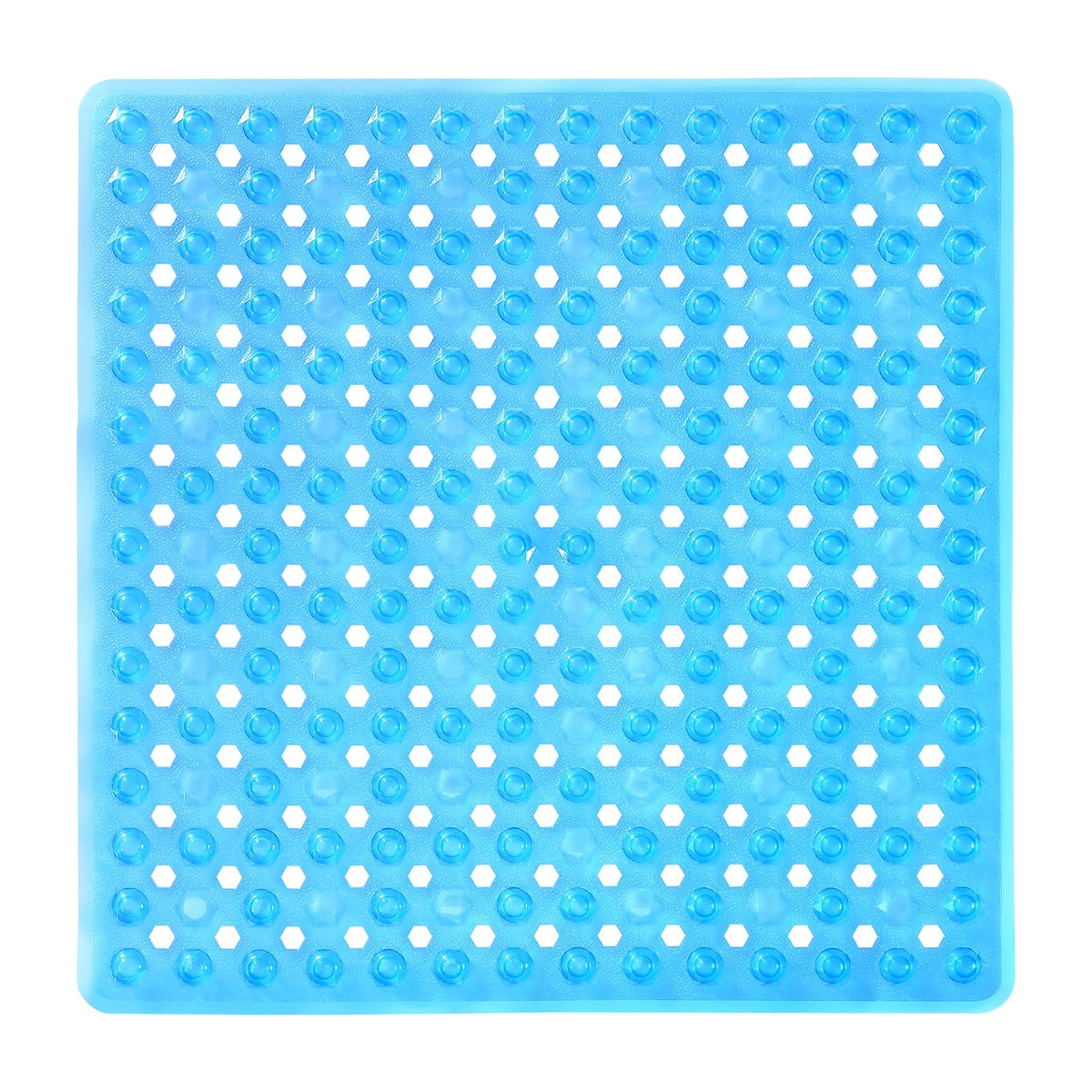 Yimobra Bathtub Mat Non Slip, 27.5"X15.5" Machine Washable Shower Floor Mat, Soft on Feet, Bathmat with Drain Holes and Suction Cups, Bathroom Essentials, White