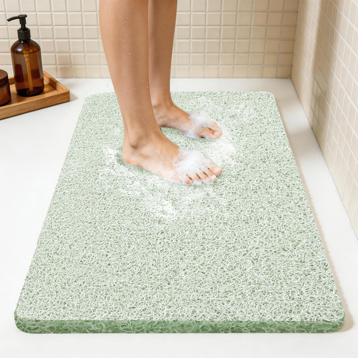 Joyhalo 17 * 24in Shower Mat Bathtub Mat Non Slip