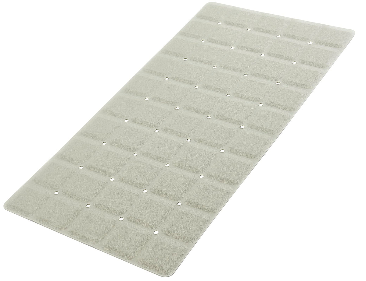 Webos Foldable Silicone Bathtub Mat: Jumbo Size Heavy Duty Safety Bath Mat for Tub Without Suction Cups Non Slip Bath & Shower Mat for Textured, Reglazed, Refinished Tub (White, 35.8 x 17.7)