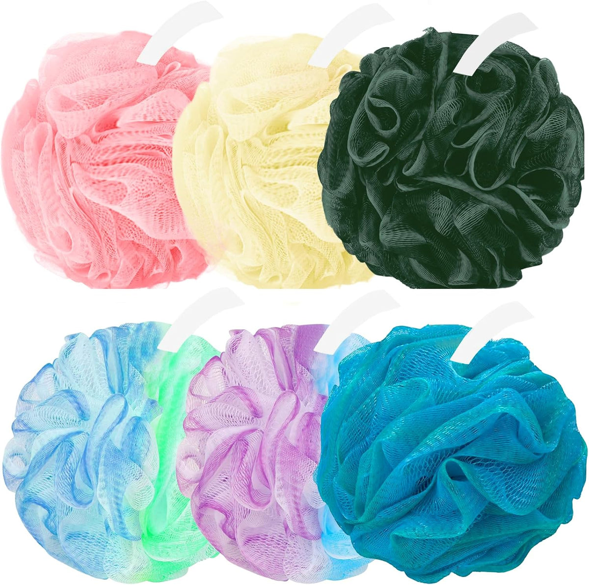Amazerbst loofah,6 Pack Shower loofah loofah Sponge,Bath Sponge Body Scrubber for Women and Men