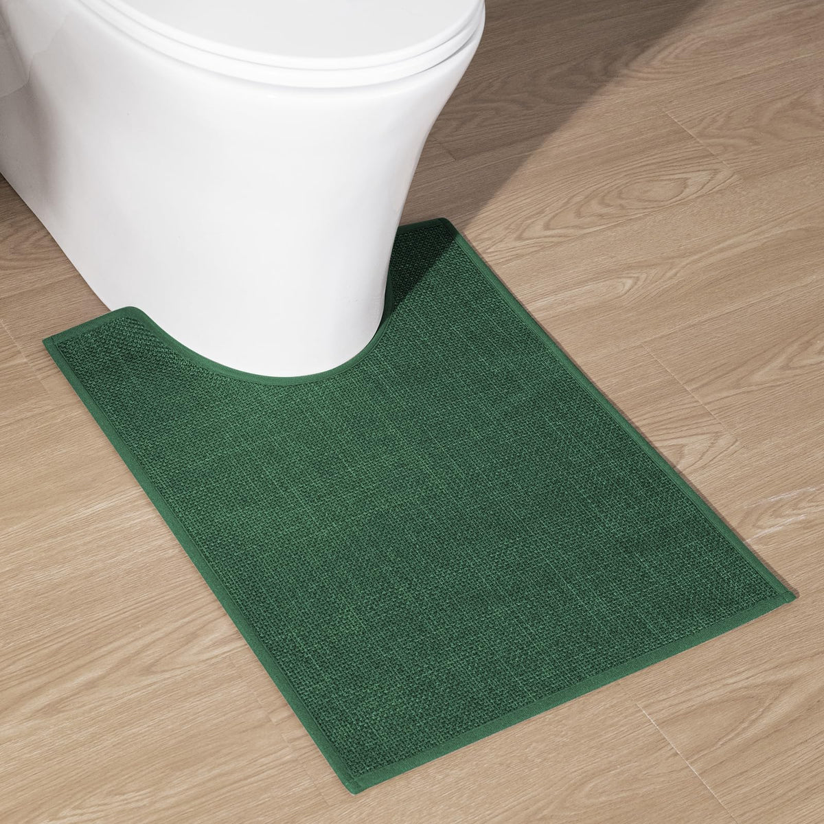 chakme Bathroom Rugs Mat 24x17, Ultra Thin Non Slip Bath Mat Small Quick Dry Absorbent Bath Mat for Bathroom Floor, (Black, 24"x17")