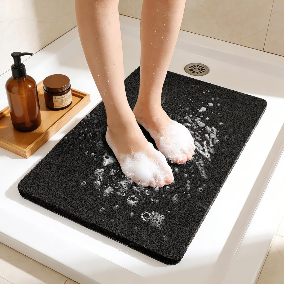Joyhalo 17 * 24in Shower Mat Bathtub Mat Non Slip