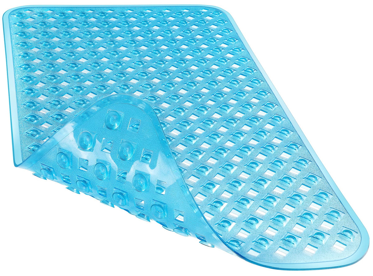 Yimobra Bathtub Mat Non Slip, 35"X16" Shower Mat with Strong Suction Cups & Drain Holes, Long Anti Slip Bath Tub Mat for Inside Shower, Machine Washable Fast Drying, Bathroom Essentials, Clear