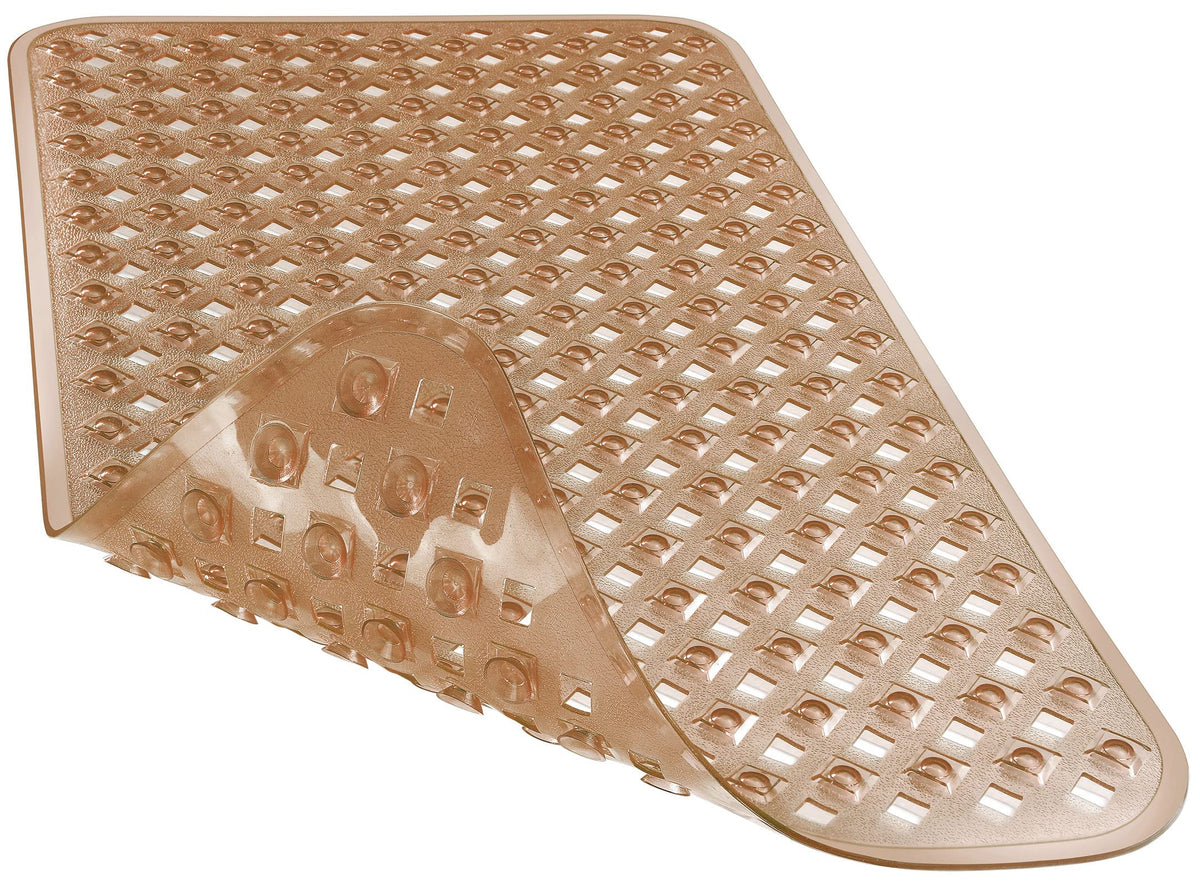 Yimobra Bathtub Mat Non Slip, 35"X16" Shower Mat with Strong Suction Cups & Drain Holes, Long Anti Slip Bath Tub Mat for Inside Shower, Machine Washable Fast Drying, Bathroom Essentials, Clear