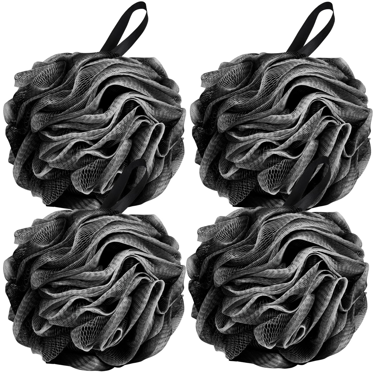 Chuya 4 Pack Shower Loofahs Sponges 70g Large Bath Sponge Loofah