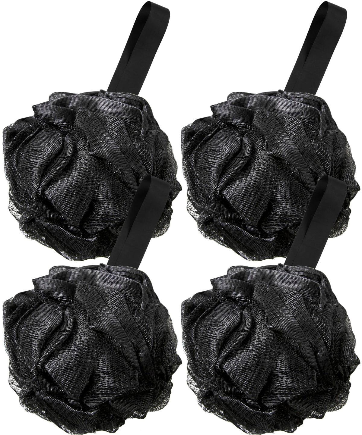 4 Pack Muticolor 60g Bath Loofah Sponge Mesh Ball for Soothe Skin