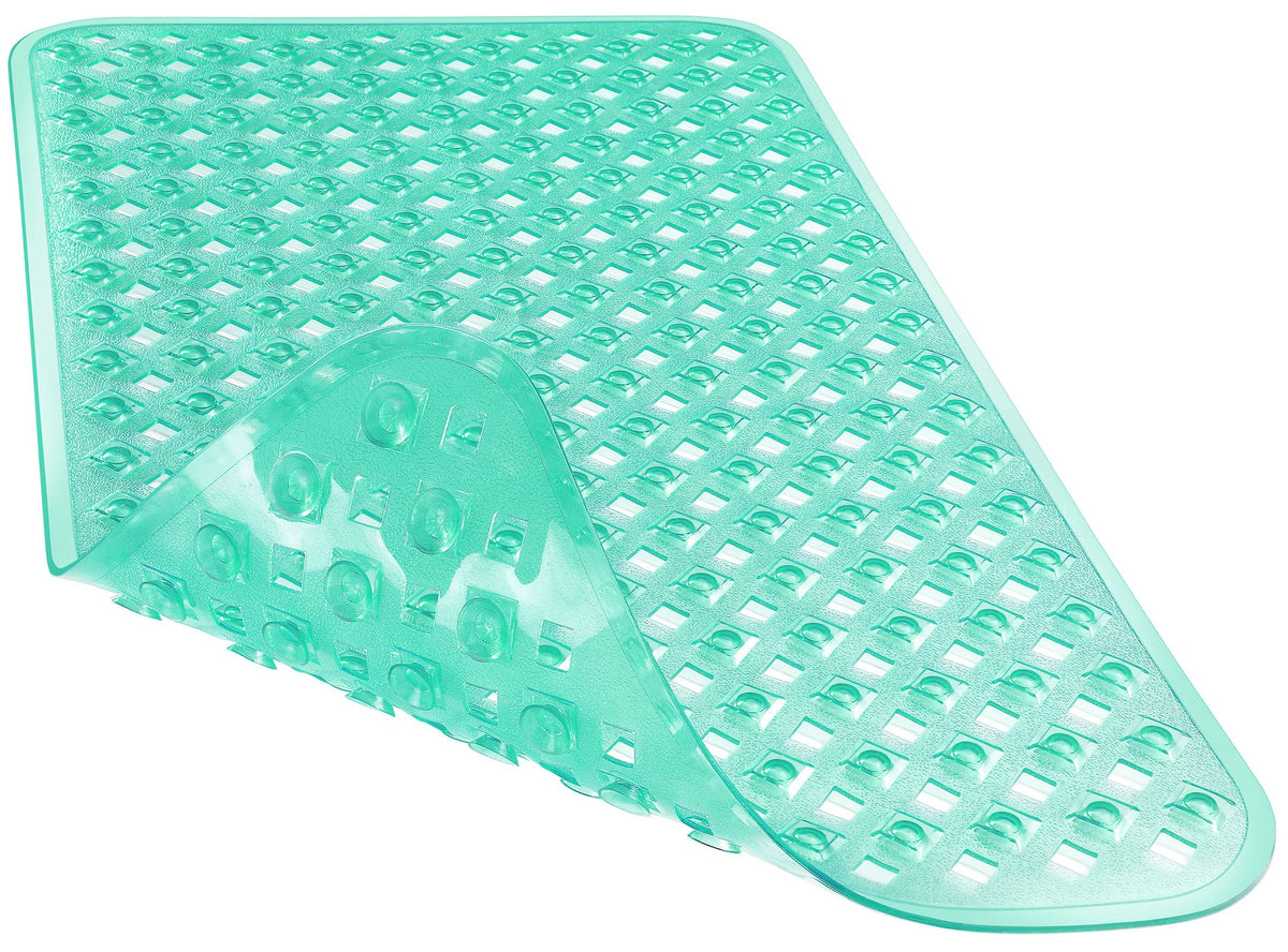 Yimobra Bathtub Mat Non Slip, 35"X16" Shower Mat with Strong Suction Cups & Drain Holes, Long Anti Slip Bath Tub Mat for Inside Shower, Machine Washable Fast Drying, Bathroom Essentials, Clear